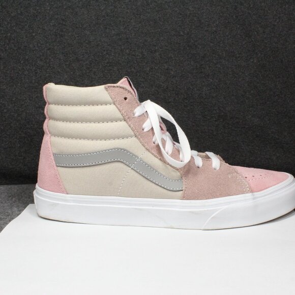 Vans Sk8 Hi Color Block Pink Multi Color Shoes Suede Canvas, Womens Size 9 - Picture 8 of 15